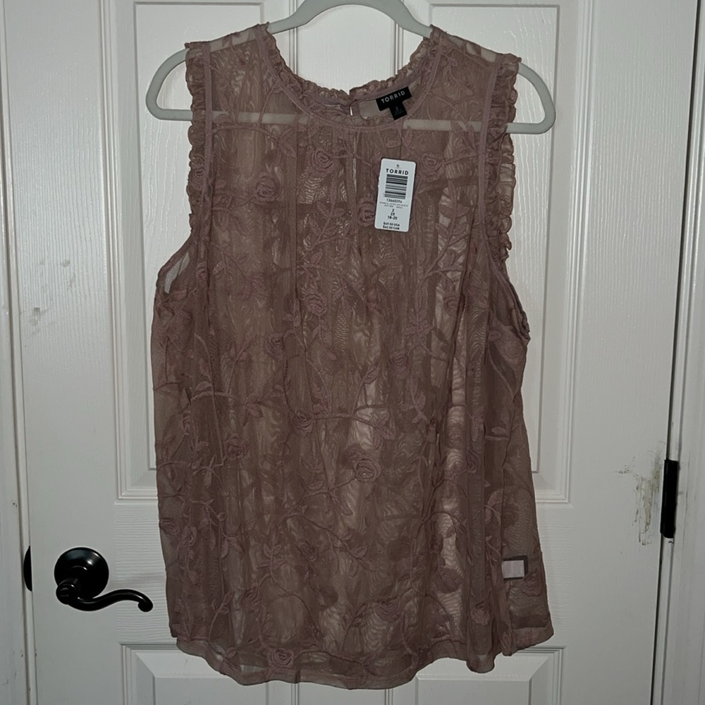 Torrid Ruffle Embroidered Blouse - Picture 8 of 10